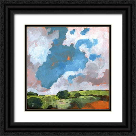 Bailey, Paul 15x15 Black Ornate Wood Framed with Double Matting Museum Art Print Titled - Autumn Dawn