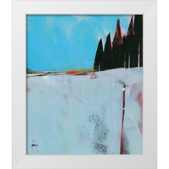 Bailey, Paul 15x17 White Modern Wood Framed Museum Art Print Titled - Snow Field