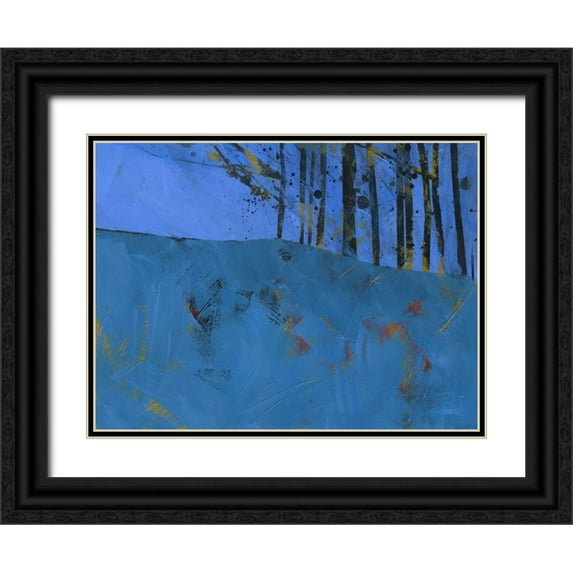 Bailey, Paul 24x19 Black Ornate Wood Framed with Double Matting Museum Art Print Titled - Token Trees