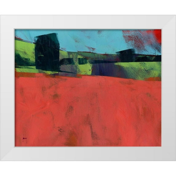 Bailey, Paul 24x20 White Modern Wood Framed Museum Art Print Titled - Herefordshire Red
