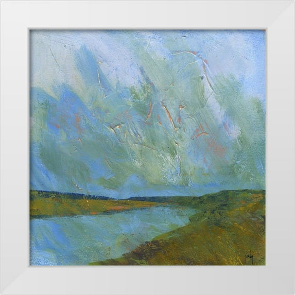 Bailey, Paul 26x26 White Modern Wood Framed Museum Art Print Titled - Claerwen Reflections