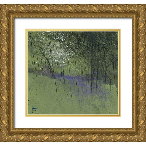 Bailey, Paul 28x26 Gold Ornate Wood Framed with Double Matting Museum Art Print Titled - Bluebells