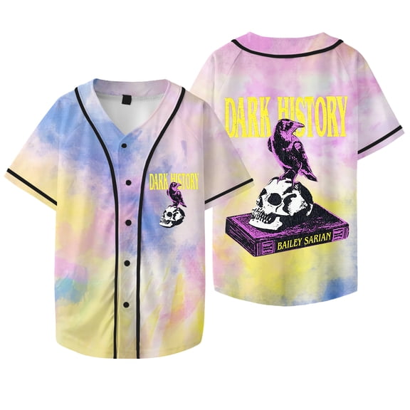 Bailey Sarian Dark History Logo Merch Baseball Jacket Cosplay Unisex HipHop Short Sleeve T-Shirts