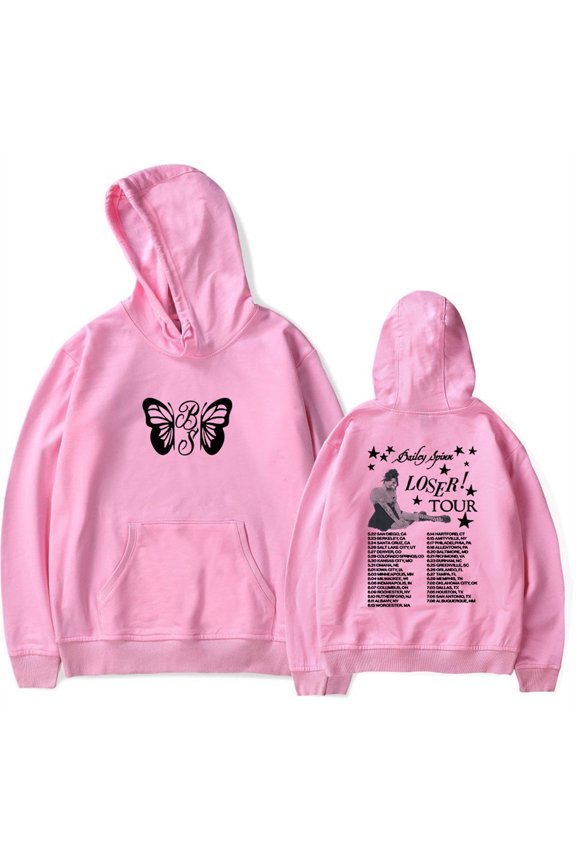 Bailey Spinn Loser Tour 2025 Hoodies Funny Pullovers Hip Hop Clothes Unique Sweatshirts