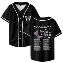 Bailey Spinn Loser Tour 2025 Merch Baseball Jersey V-Neck Shirt Women Men Short Sleeve Streetwear Clothes