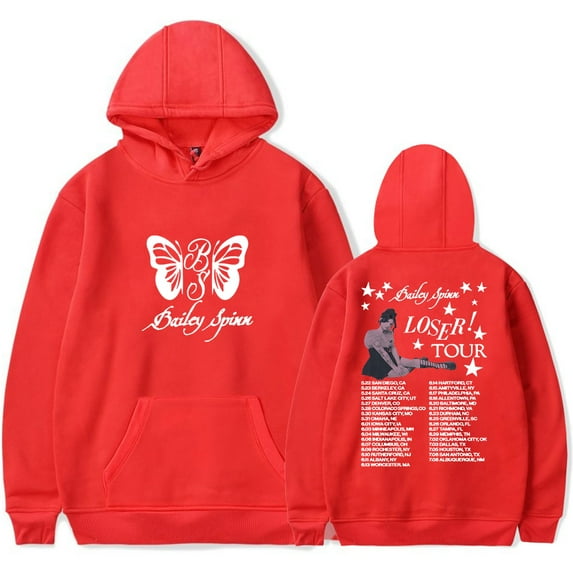 Bailey Spinn Loser Tour 2025 Sweatshirts Merch Unisex Long Sleeve Stylish Personalised Hoodies