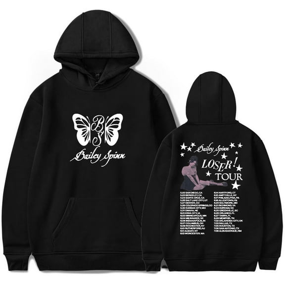 Bailey Spinn Loser Tour 2025 Sweatshirts Merch Unisex Long Sleeve Stylish Personalised Hoodies