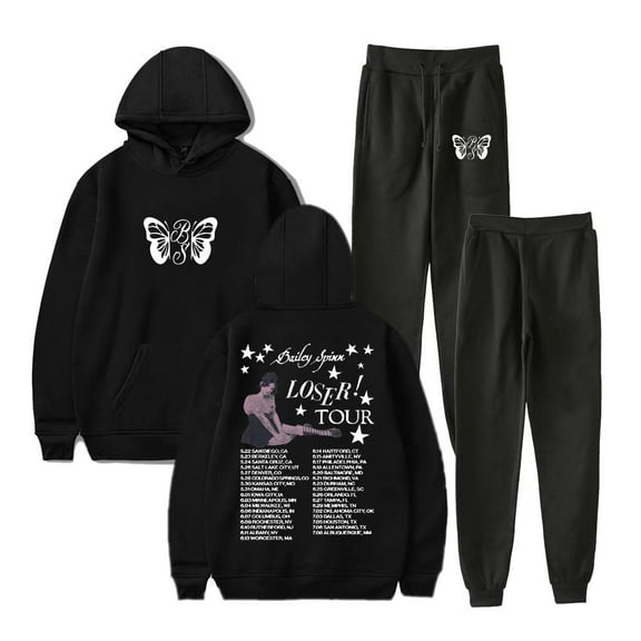Bailey Spinn Loser Tour 2025 Sweatsuit Unisex Hoodies Jogger Pants Sets Unique Fall Suit