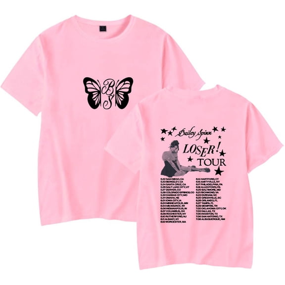 Bailey Spinn Loser Tour 2025 Tshirt Casual Short Sleeve Fashion Crewneck Tees Funny Tops