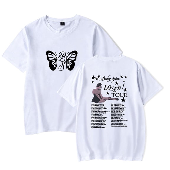 Bailey Spinn Loser Tour 2025 Tshirt Casual Short Sleeve Fashion Crewneck Tees Funny Tops