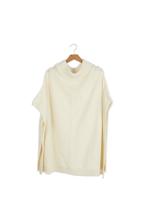 Bailey Turtleneck Pullover Knit Poncho