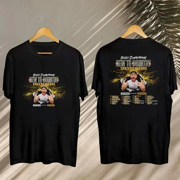 Bailey Zimmerman 2025 New To Country Tour Shirt
