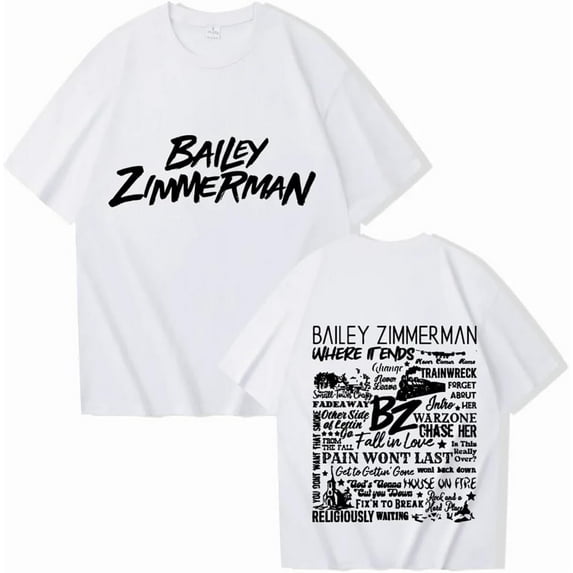 Bailey Zimmerman Adult Short Sleeve Casual T-Shirts, Men's Women's Tees