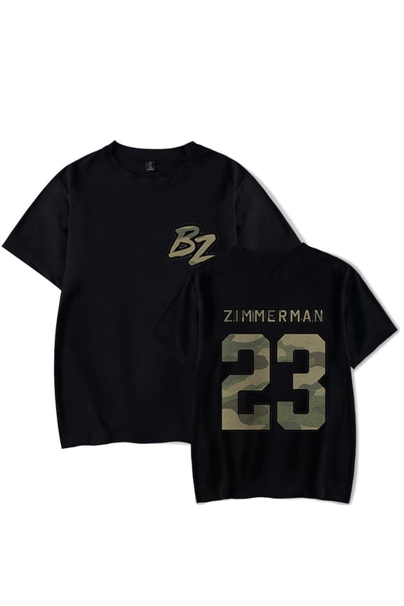 Bailey Zimmerman BZ Camo Logo Cosplay Merch T-shirt Short Sleeve Women Men Summer Tee Top Tshirt