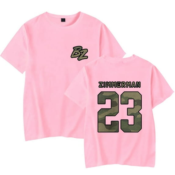 Bailey Zimmerman BZ Camo Logo Short Sleeve T - Shirt Men and Women Summer Top