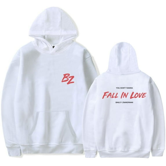 Bailey Zimmerman BZ Hoodies Fall In Love Merch Print Winter Unisex Fashion Funny Casual Streetwear