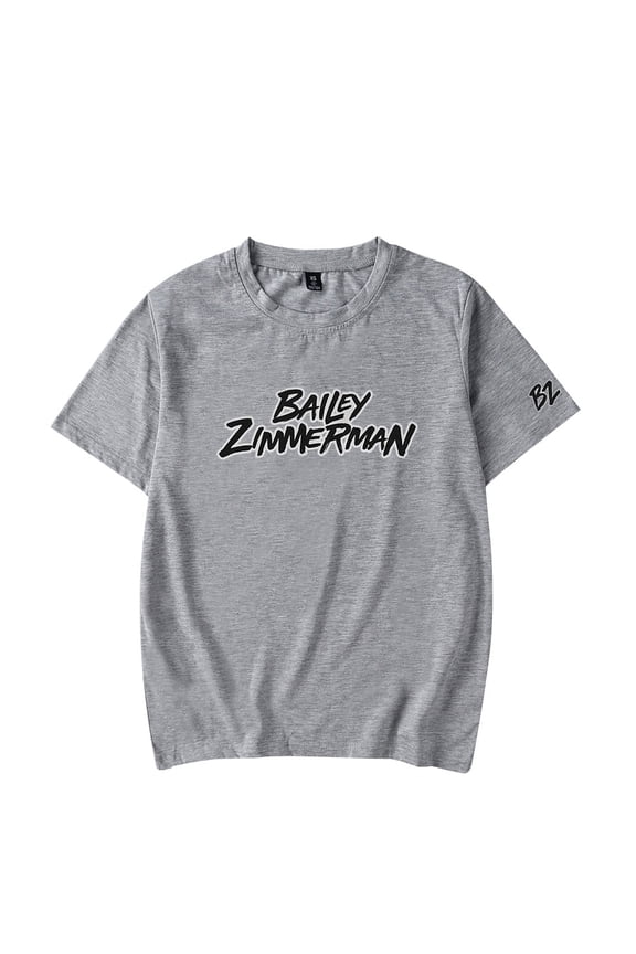 Bailey Zimmerman BZ LogoT-shirts Merch Adult Short Sleeve Casual T-Shirts, Men's Women's Tees