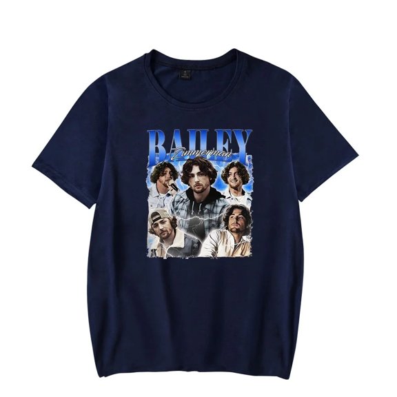 Bailey Zimmerman Country Music Tour T-shirts Merch pop graphics print Crewneck Unisex Trend Casual Short Sleeve Top