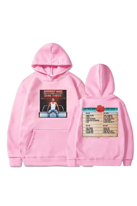 Bailey Zimmerman DNSR Cover Hoodies Different Night Same Rodeo Merch Unisex Long Sleeve Sweatshirts