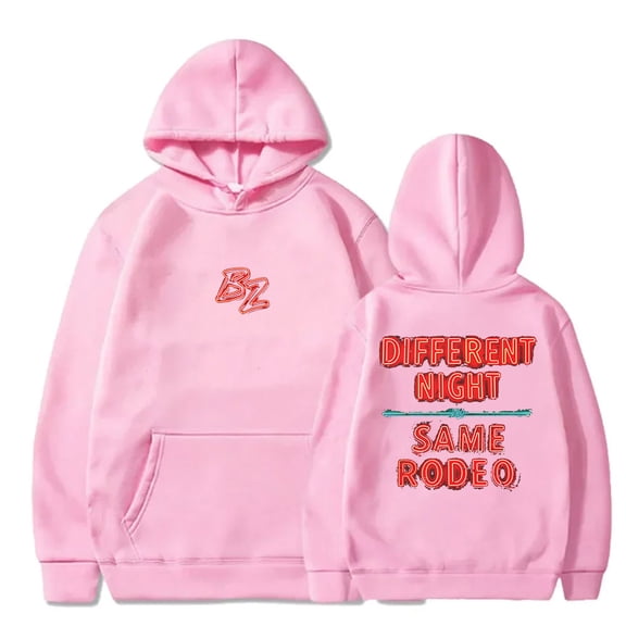 Bailey Zimmerman DNSR Neon Sign Hoodies Different Night Same Rodeo Merch Long Sleeve Sweatshirts