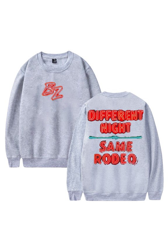 Bailey Zimmerman DNSR Neon Sign Merch Crewneck Long Sleeve Streetwear Women Men Pullover Sweatshirt