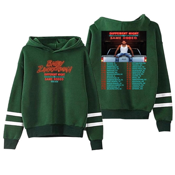 Bailey Zimmerman DNSR Tour 2026 Hoodie Pocketless Parallel Bars Sleeve Streetwear Women Men Hooded Sweatshirt