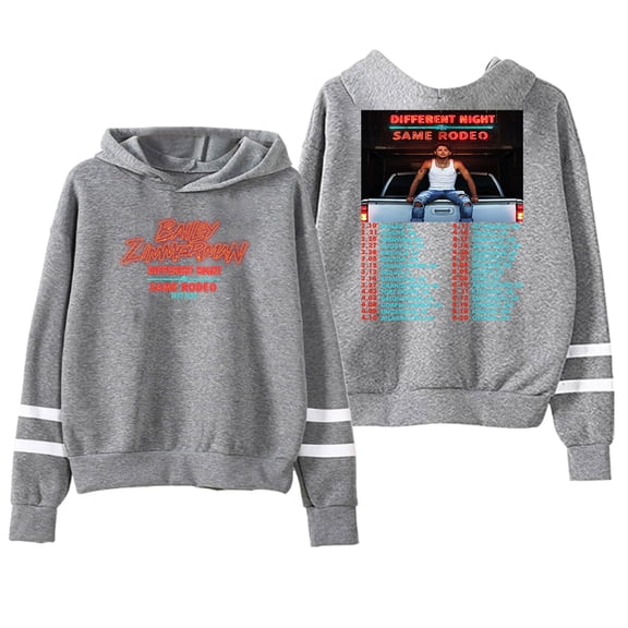 Bailey Zimmerman DNSR Tour 2026 Hoodie Pocketless Parallel Bars Sleeve Streetwear Women Men Hooded Sweatshirt