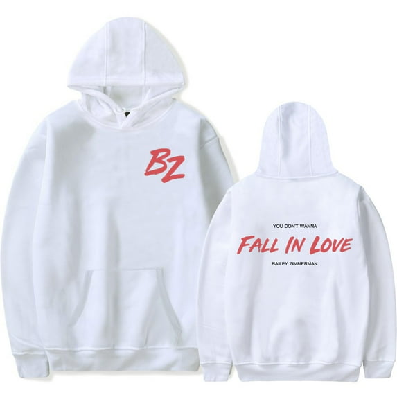 Bailey Zimmerman Fall In Love Merch Hoodie Sweatshirt Logo Women/Men Cosplay Pullovers Hooded Longsleeve