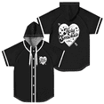 thumbnail image 1 of Bailey Zimmerman Holy Smokes Heart Baseball Jersey Women Men Hooded Short Sleeve Shirt Casual Trendy T-shirt, 1 of 2