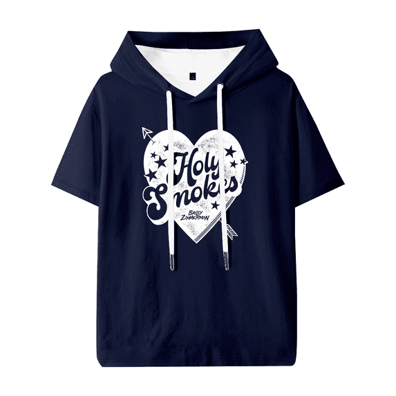 Bailey Zimmerman Holy Smokes Heart Hooded T-shirt Women Men Short Sleeve Tee Casual Fashion Tops