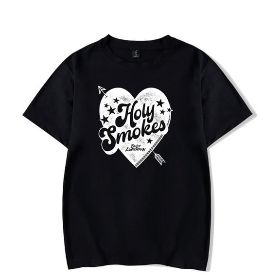 Bailey Zimmerman Holy Smokes Heart Tee Women Men Fashion Crewneck Short Sleeve T-shirt