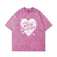 thumbnail image 1 of Bailey Zimmerman Holy Smokes Heart Washed Cotton Tee Women Men Short Sleeve Casual Streetwear T-shirt, 1 of 2