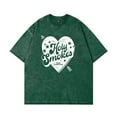 thumbnail image 1 of Bailey Zimmerman Holy Smokes Heart Washed Cotton Tee Women Men Short Sleeve Casual Streetwear T-shirt, 1 of 2