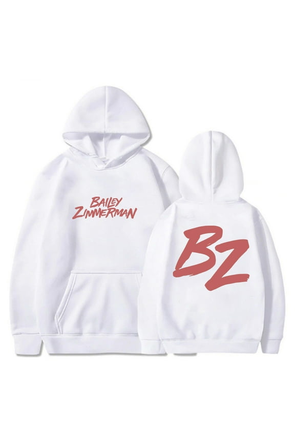 Bailey Zimmerman Hoodie BZ Logo Long Sleeve Streetwear Women Men Hooded Sweatshirt