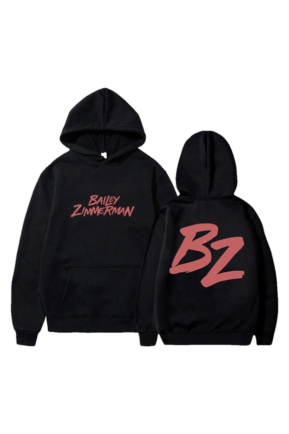 Bailey Zimmerman Hoodie BZ Logo Long Sleeve Streetwear Women Men Hooded Sweatshirt