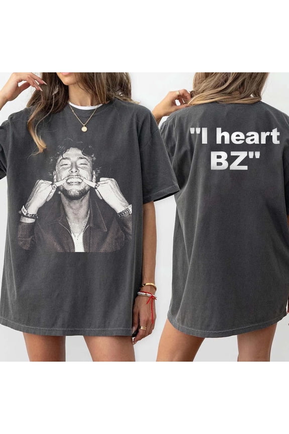 Bailey Zimmerman "I heart BZ" Tour 2026 Shirt, Bailey Zimmerman Different Night Same Rodeo T-shirt