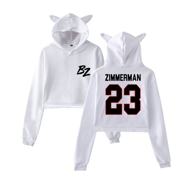 Bailey Zimmerman Logo Merch Pullover Female Cat Ears Hoodie Long Sleeve Tee Women's Clothes