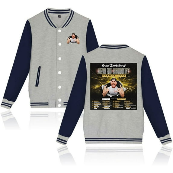 Bailey Zimmerman Merch 2025 Country Music Tour Baseball Uniform Unisex