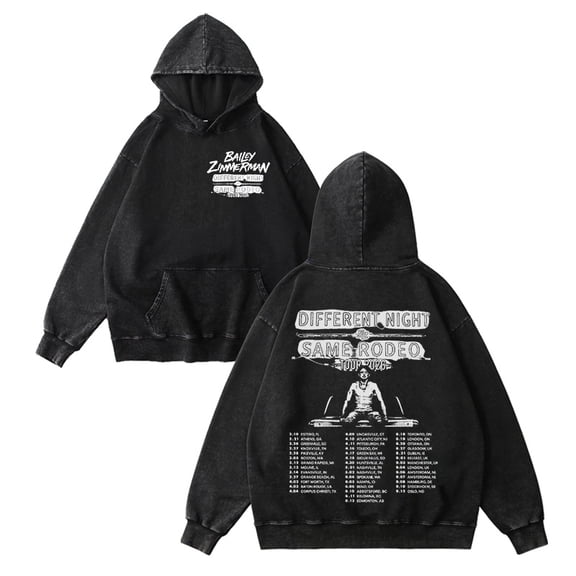 Bailey Zimmerman Merch 2026 Tour Hoodie Vintage Washed Dirtyfit Fashion Winter Sweatshirts Halloween Top