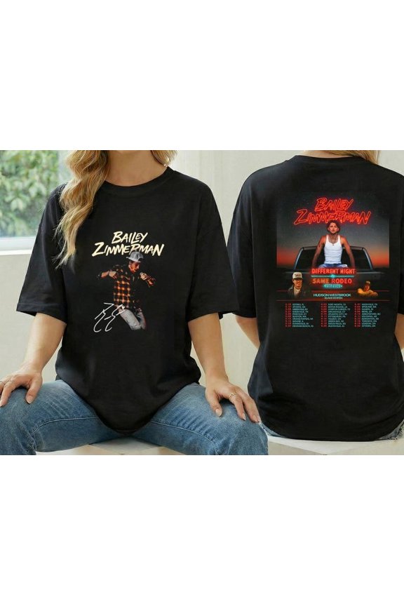 Bailey Zimmerman Merch 2026 Unisex Shirt Tops Vintage Tee Jersey Outdoor Tee Fashion y2k Top
