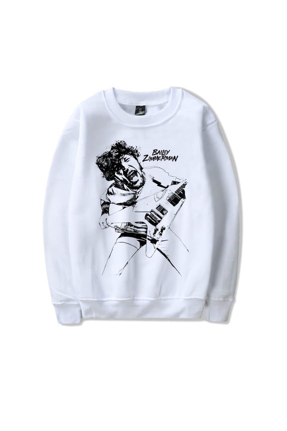 Bailey Zimmerman Merch Bailey Scream Crewneck Sweatshirts Cosplay Women Men Fashion Long Sleeve Stylish Y2K Design Top