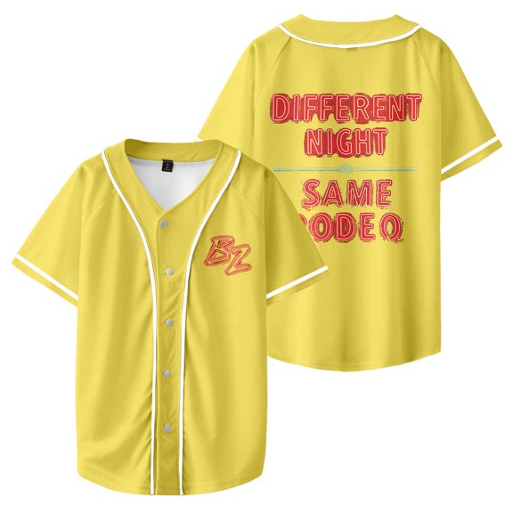Bailey Zimmerman Merch Neon Sign Baseball Jersey Tee Merch Unisex V-Neck Summer Button Baseball T-Shirt