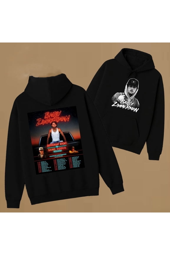 Bailey Zimmerman Merch Unisex Hoodie Long Sleeve Unisex Pullover Clothing Oversized Outdoor Kids Sweatshirt