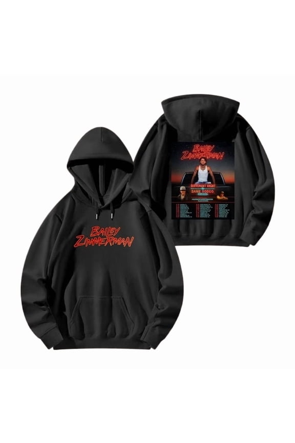 Bailey Zimmerman Merch Unisex Hoodie Long Sleeve Unisex Pullover Clothing Oversized Outdoor Kids Sweatshirt