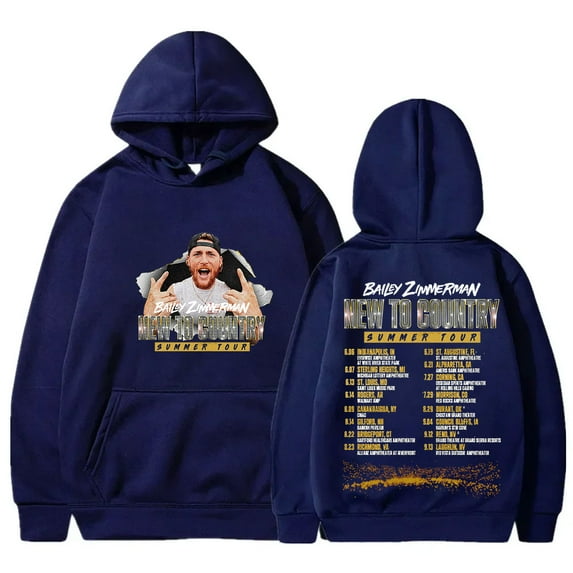 Bailey Zimmerman New To Country Summer Tour Merch Hoodies Cosplay Unisex Hooded Sweatshirts Pullover