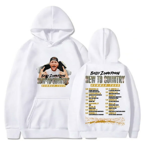 Bailey Zimmerman New To Country Summer Tour Merch Hoodies Cosplay Unisex Hooded Sweatshirts Pullover