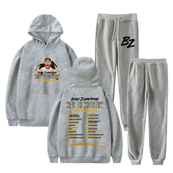 Bailey Zimmerman New To Country Summer Tour Merch Hoodies Jogger Pants Unisex Streetwear Sweatshirts