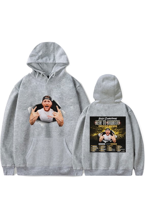 Bailey Zimmerman New To Country Tour 2025 Hoodies Cool Pullover Hip Hop Sweatshirt