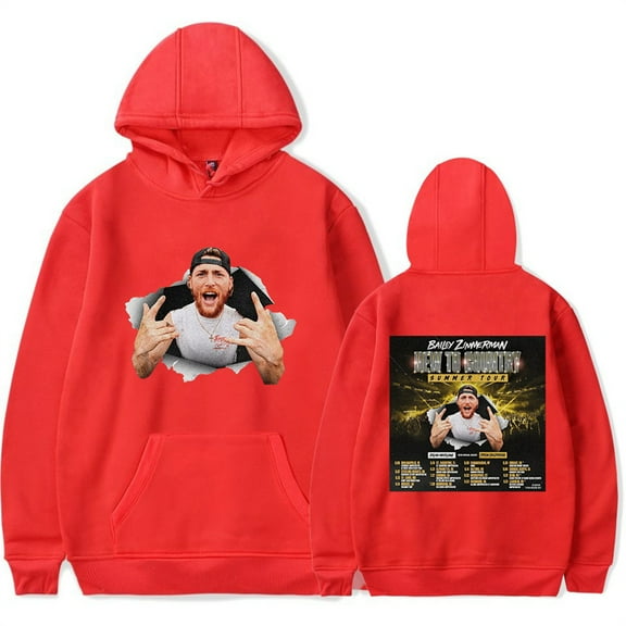 Bailey Zimmerman New To Country Tour 2025 Hoodies Cool Pullover Hip Hop Sweatshirt