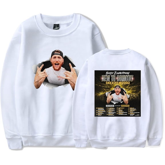 Bailey Zimmerman New To Country Tour 2025 Sweatshirt Fashion Crewneck Hip Hop Pullover